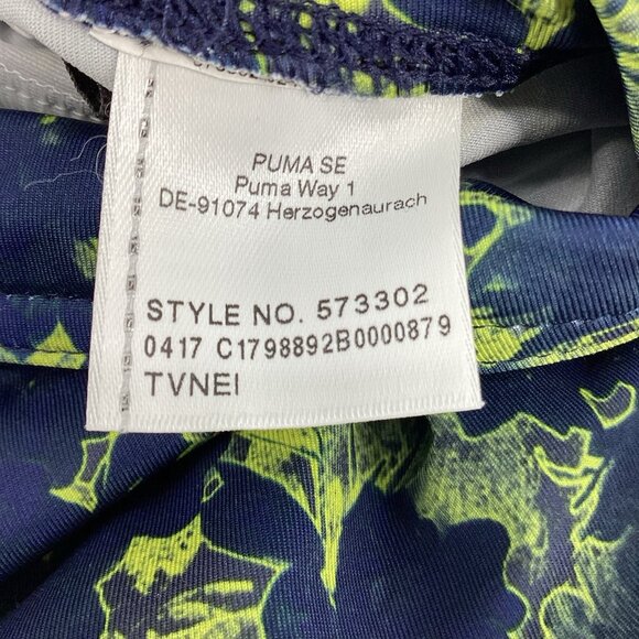 PUMA Women’s Floral Golf Tennis Skirt Mini Stretch Blue Green Size Medium EUC - Picture 7 of 8